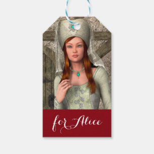 Mediaeval Lady Gift Tags