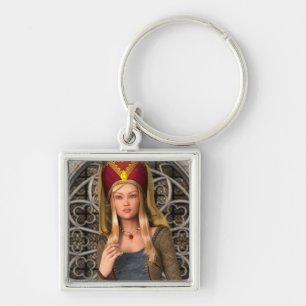Mediaeval Lady Key Ring