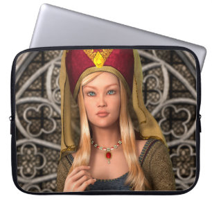 Mediaeval Lady Laptop Sleeve