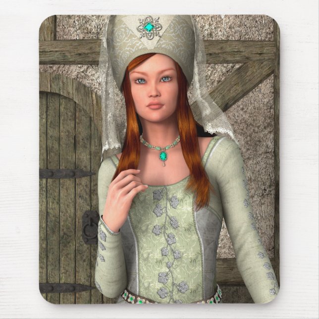 Mediaeval Lady  Mouse Mat (Front)