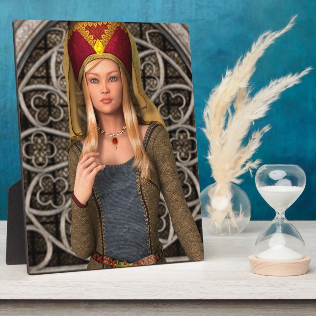 Mediaeval Lady Plaque (Side)