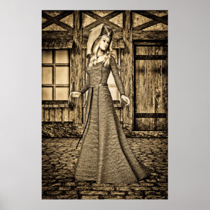 Mediaeval Lady Poster