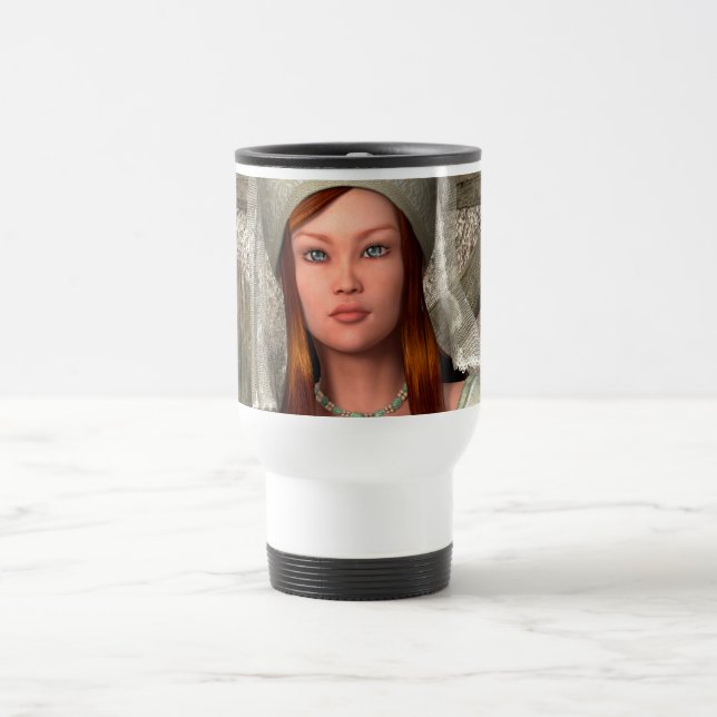 Mediaeval Lady  Travel Mug (Center)