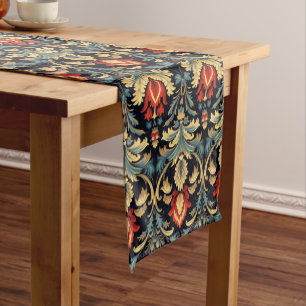 Mediaeval Lamp Shade Brocade Pattern 2 Short Table Runner