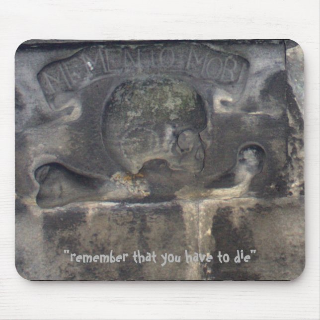 Mediaeval Latin gravestone Mouse Mat (Front)