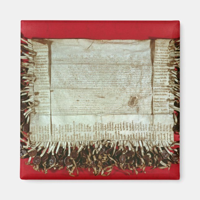 Mediaeval letter of protest from the Bohemian Magnet (Front)
