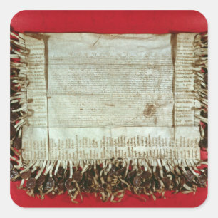 Mediaeval letter of protest from the Bohemian Square Sticker