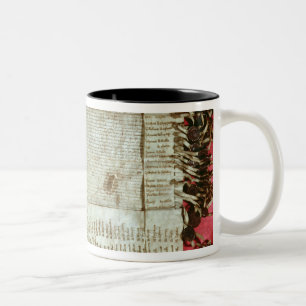 Mediaeval letter of protest from the Bohemian Two-Tone Coffee Mug