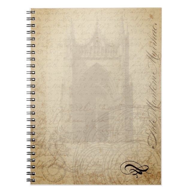 Mediaeval Letterhead - Palimpsest Notebook (Front)
