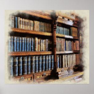 Mediaeval Library and Books of Antiquity Artwork Poster