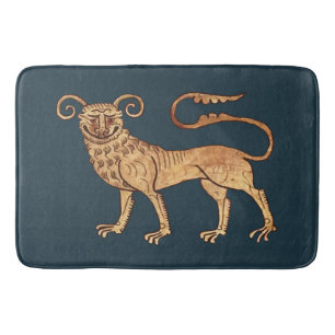 Mediaeval Manticore Large Bath Mat