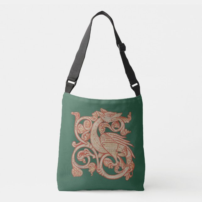 Mediaeval Manuscript Dragon Tote (Front)