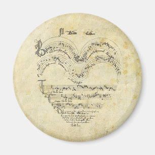 Mediaeval Manuscript Heart Magnet