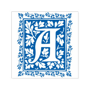 Mediaeval Manuscript Letter A Monogram Self-inking Stamp