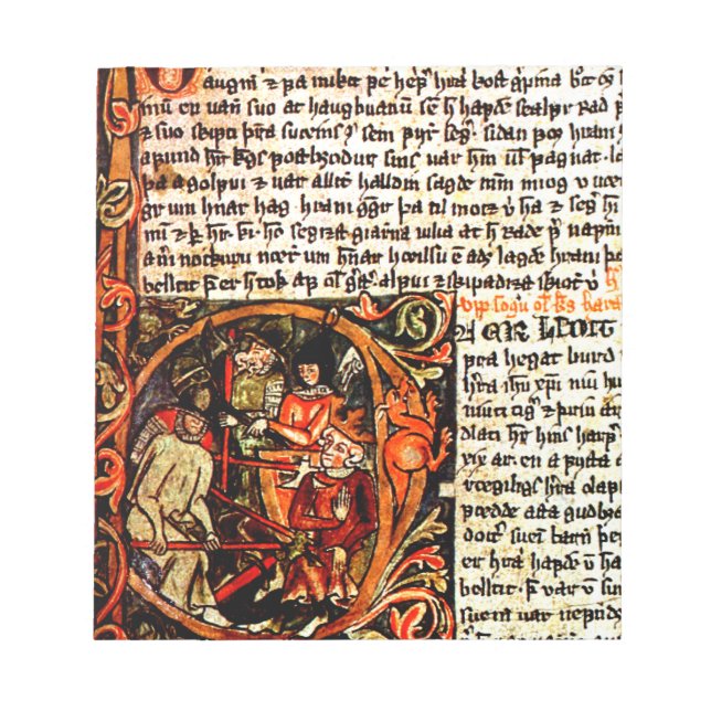 Mediaeval Manuscript Notepad (Front)