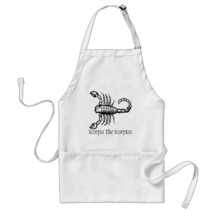 Mediaeval Manuscript Zodiac Scorpio Scorpion Standard Apron