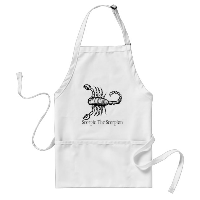 Mediaeval Manuscript Zodiac Scorpio Scorpion Standard Apron (Front)