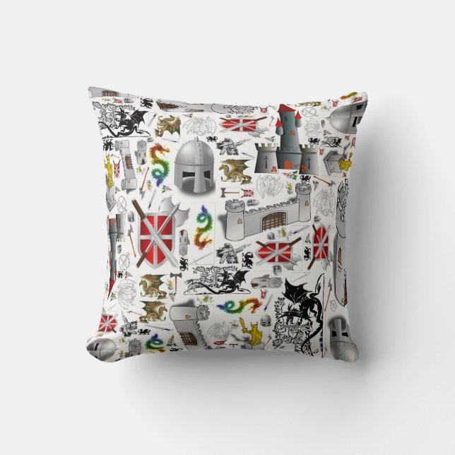 Mediaeval Mash-up Cushion (Front)