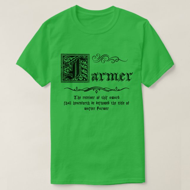 Mediaeval Master Farmer T-Shirt (Design Front)