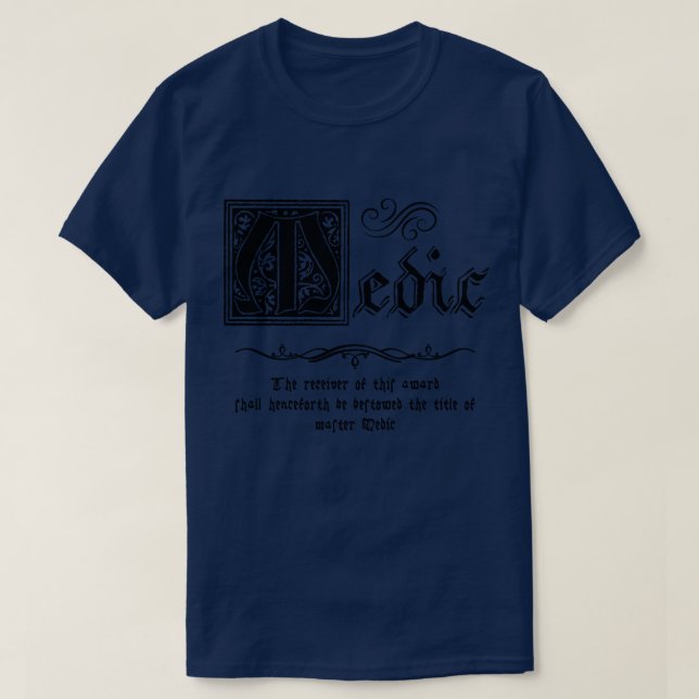 Mediaeval Master Medic T-Shirt (Design Front)