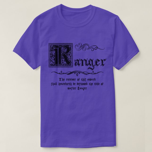 Mediaeval Master Ranger T-Shirt (Design Front)