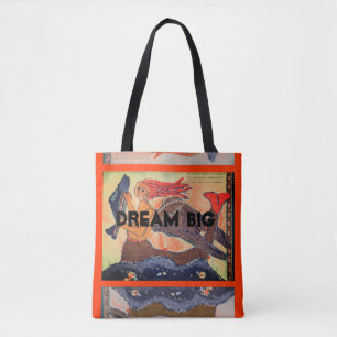 Mediaeval Mermaid Dream Big Tote Bag