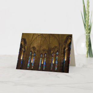 mediaeval monastery greeting card