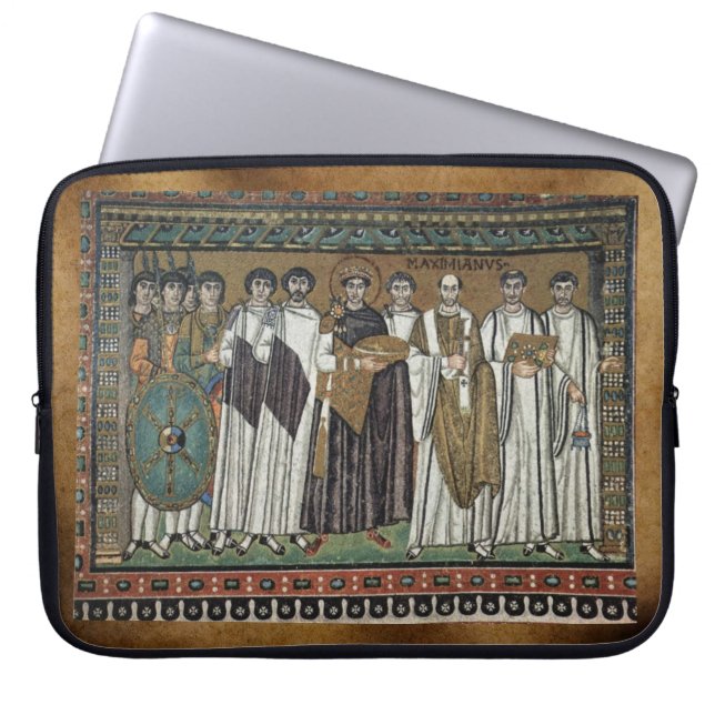 Mediaeval Monastic Religious Art Laptop Sleeve (Front)