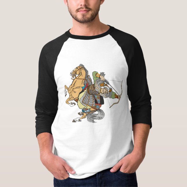 mediaeval Mongol warrior T-Shirt (Front)