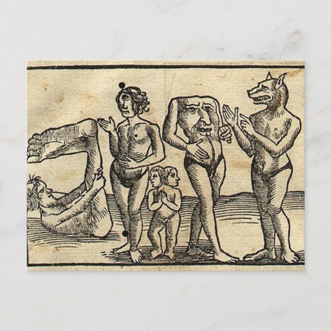 Mediaeval Monsters Postcard (Front)