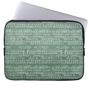 Mediaeval Music Manuscript Neoprene Sleeve 13"