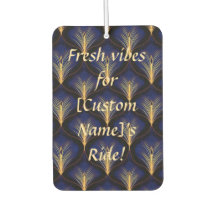 Mediaeval Navy with Gold Feathers 