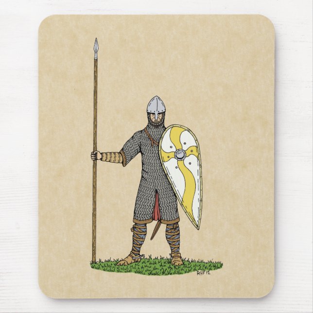 Mediaeval Norman Knight Circa 1066 Mouse Mat (Front)