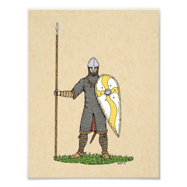 Mediaeval Norman Knight Circa 1066 Photo Print (Front)