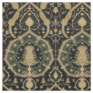 Mediaeval Oriental Brocade Pattern Fabric