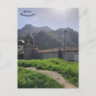 Mediaeval orthodox church, old Kotor, Montenegro Postcard