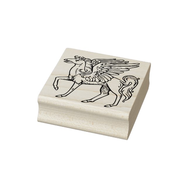 mediaeval pegasus art stamp (Stamp)