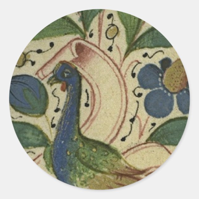 Mediaeval Pheasant Sticker (Front)