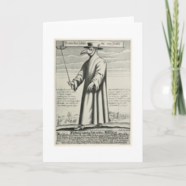 Mediaeval Plague Doctor Card (Front)