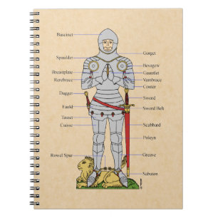Mediaeval Plate Armour Circa 1430 Notebook