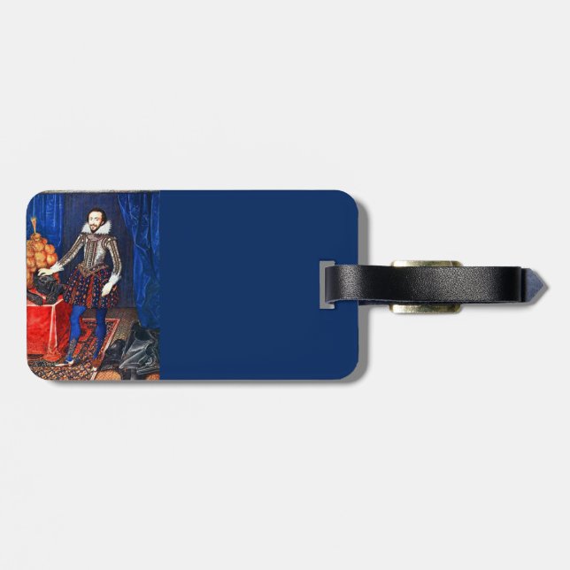 Mediaeval Portrait Luggage Tag (Back Horizontal)
