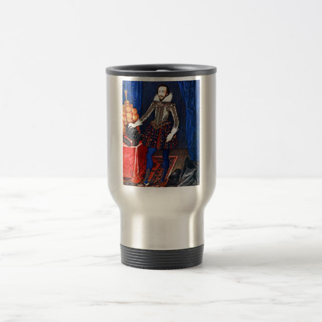 Mediaeval Portrait Travel Mug (Center)