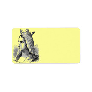 Mediaeval Queen Address Label