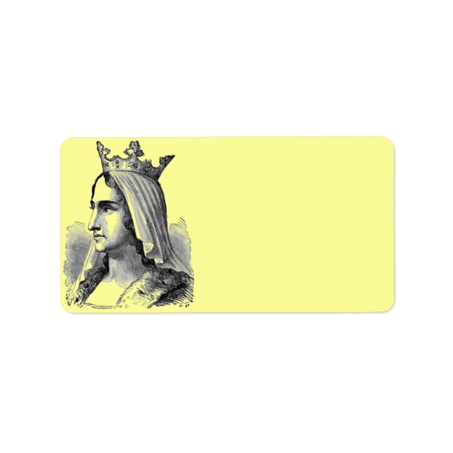 Mediaeval Queen Address Label (Front)