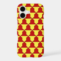 Mediaeval Red Yellow Ferrer Derby Heraldic Pattern