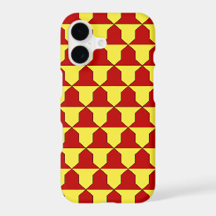 Mediaeval Red Yellow Ferrer Derby Heraldic Pattern