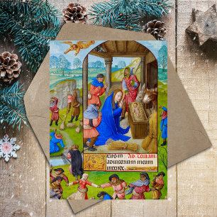 Mediaeval Religious Christian Christmas Nativity Holiday Postcard