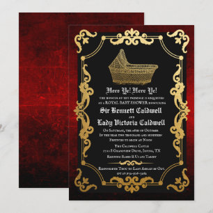 Mediaeval Renaissance Baby Shower Invitation