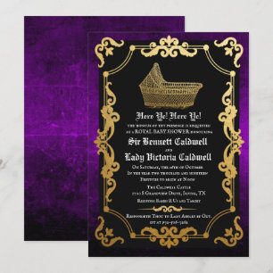 Mediaeval Renaissance Baby Shower Invitation