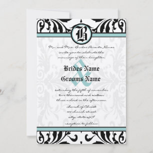 Mediaeval Renaissance Damask Wedding Invitation